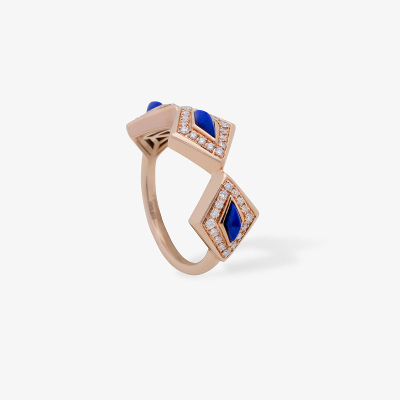 Lumira Bleu Triple Motif Ring
