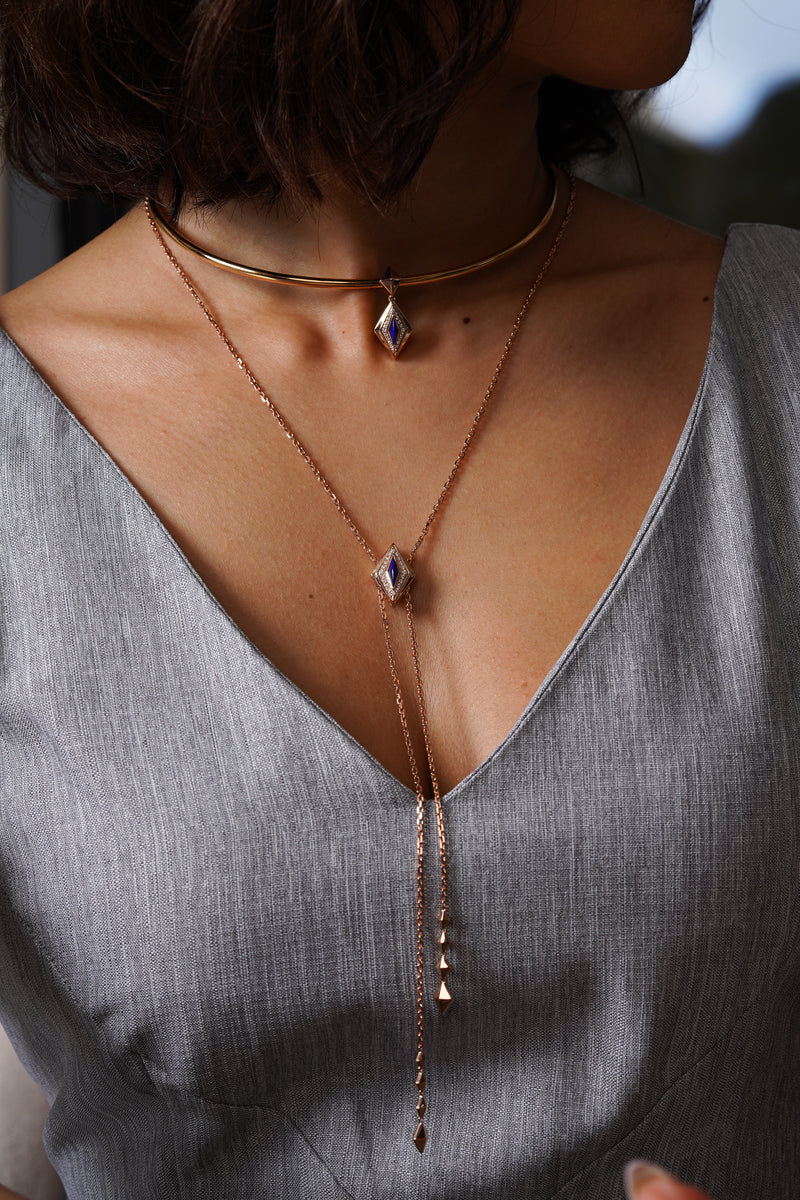 Lumira Bleu Adjustable Slider Necklace