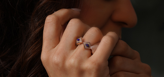 Lumira Bleu Duo Ring