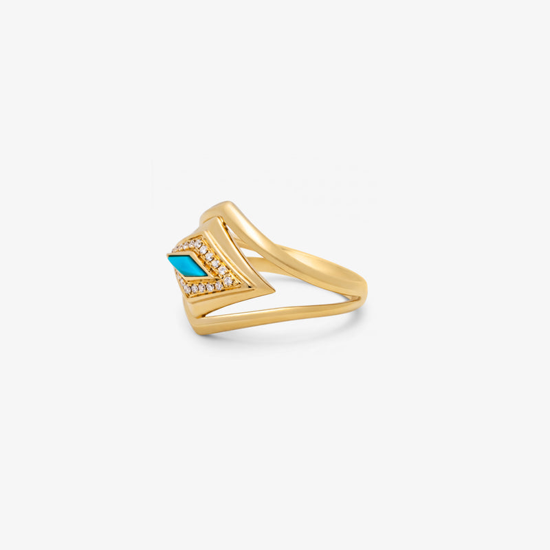 Lumira Delights Halo Ring - Turquoise