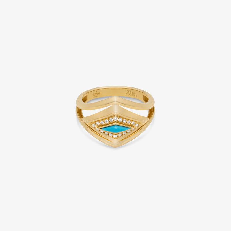 Lumira Delights Halo Ring - Turquoise