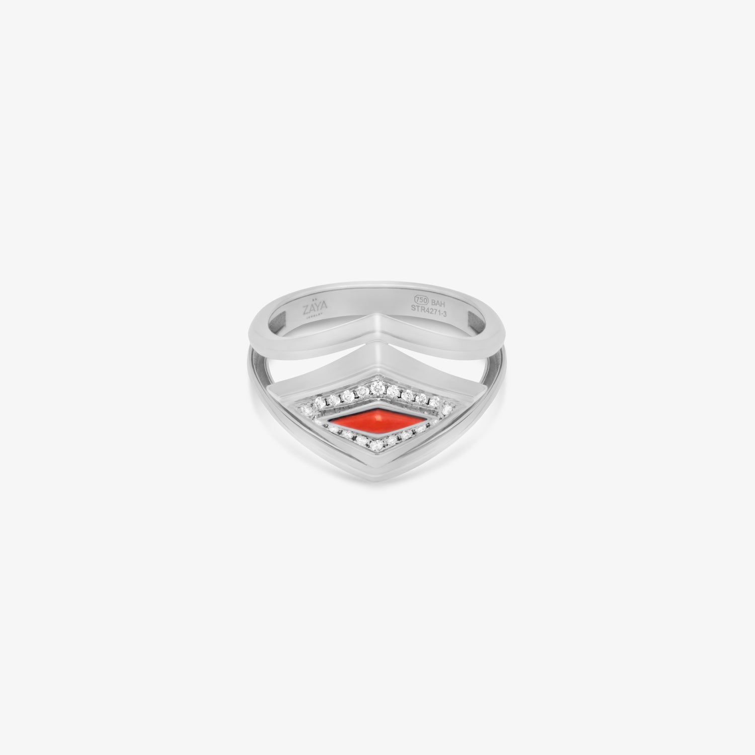 Lumira Delights Halo Ring - Coral