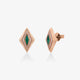 Lumira Delights Stud Earrings - Green Agate