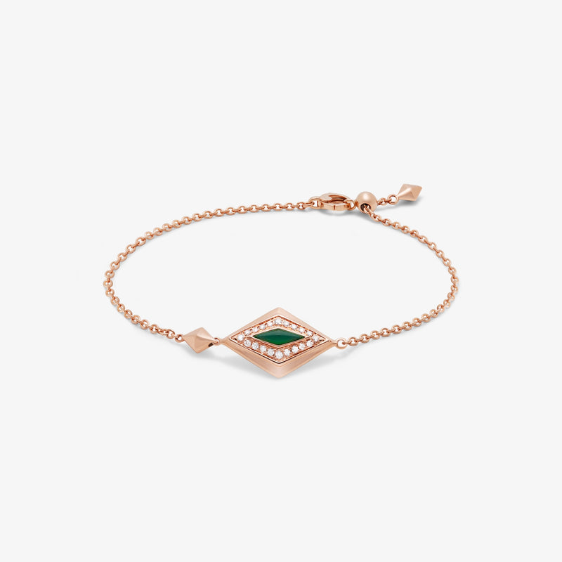 Lumira Delights Slider Bracelet - Green Agate