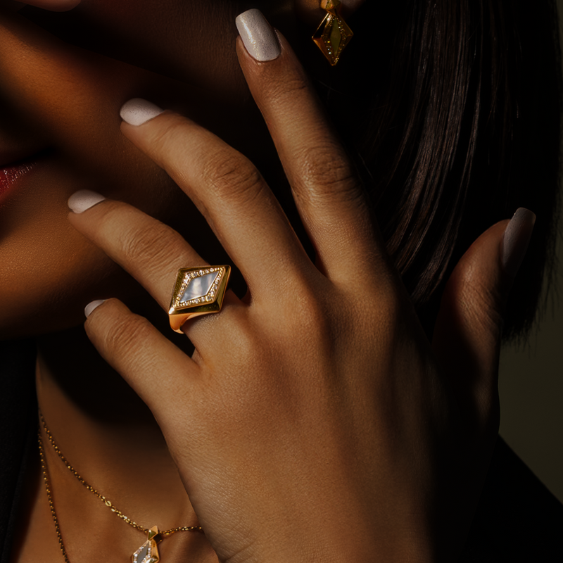 Lumira Signet Ring - Grande