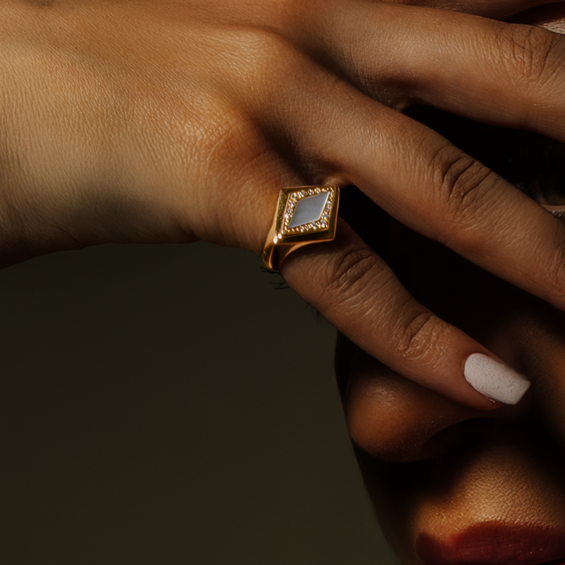 Lumira Signet Ring - Petite